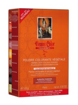 Poudre colorante végétale Auburn Passion 100gr HennÃ© Color Herboristerie de Paris