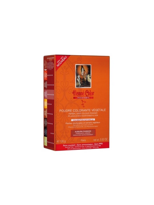 Poudre colorante végétale Auburn Passion 100gr HennÃ© Color Herboristerie de Paris