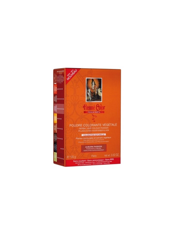 Poudre colorante végétale Auburn Passion 100gr HennÃ© Color Herboristerie de Paris