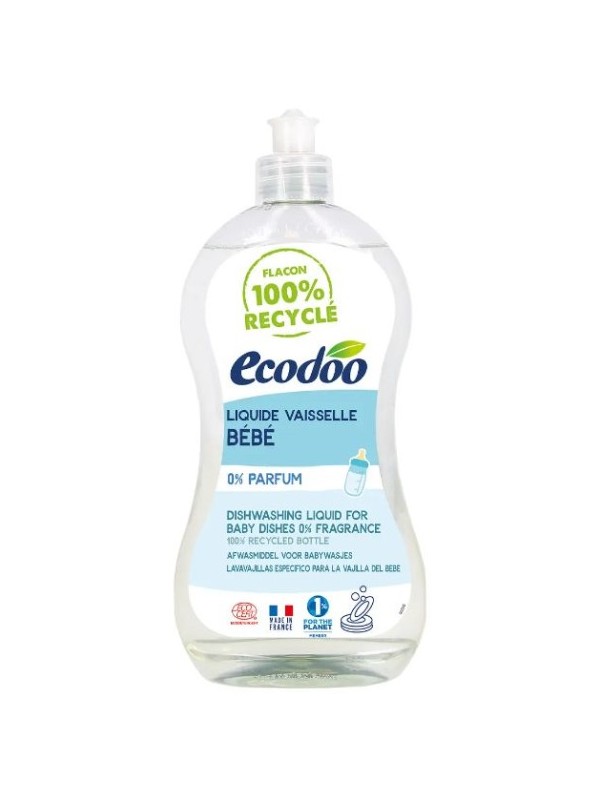 Liquide vaisselle spécial biberon et tétine 500ml Ecodoo Herboristerie de Paris