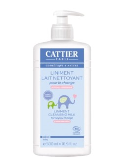 Liniment Lait nettoyant pour le change 500ml Cattier Herboristerie de Paris