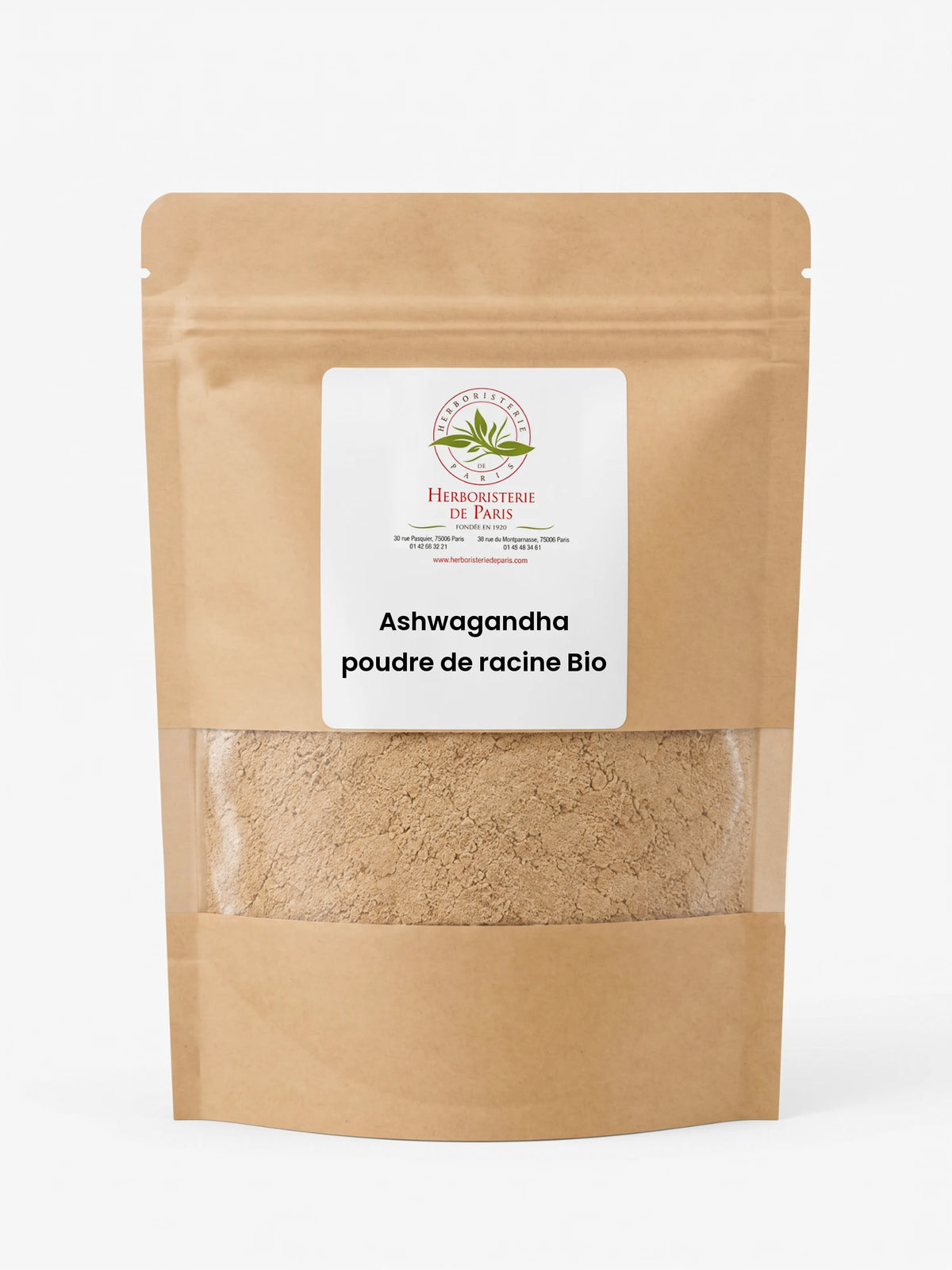 Ashwagandha bio poudre de racine 100gr Herboristerie de Paris - Herboristerie de Paris