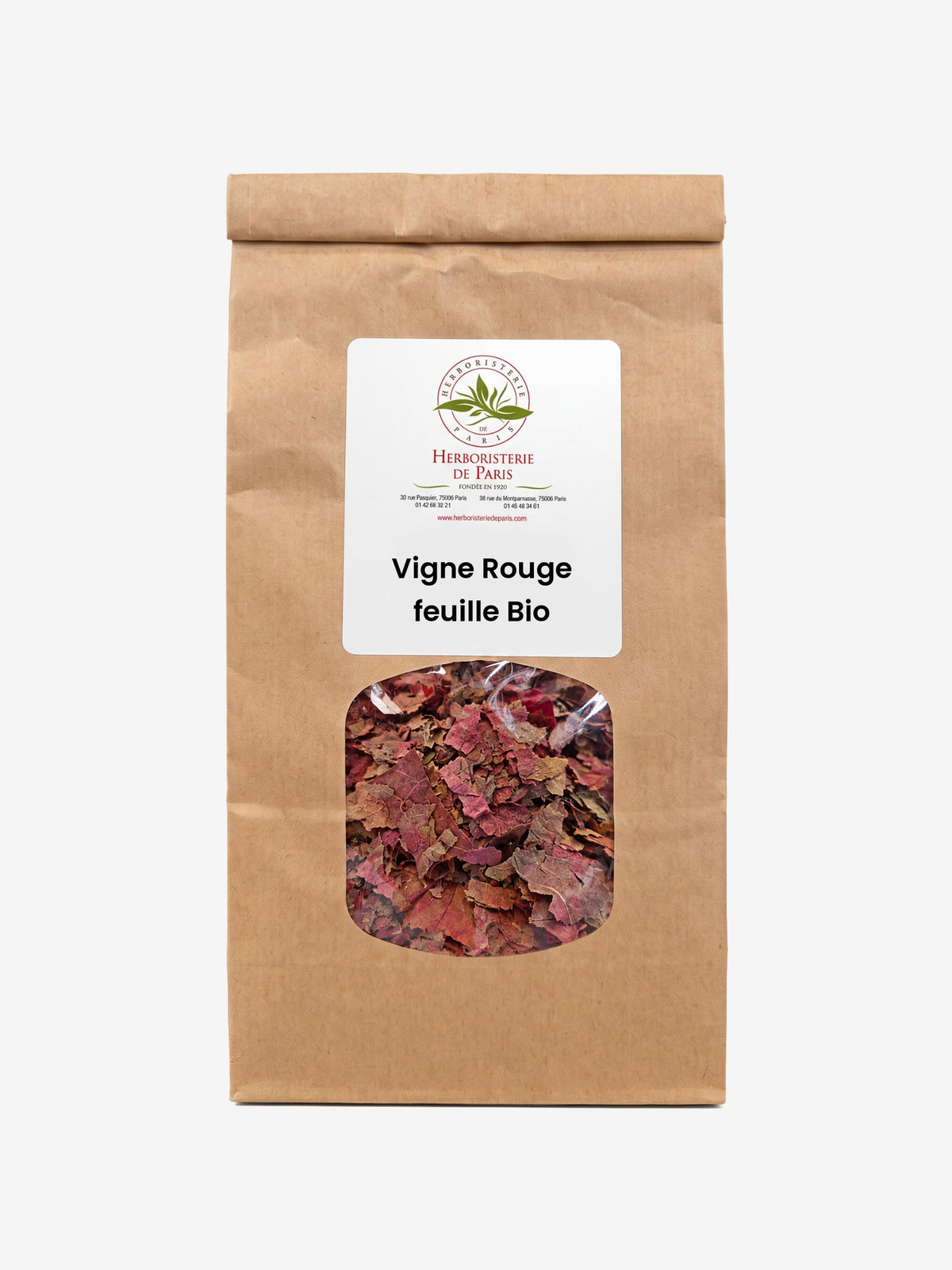 Vigne Rouge feuille BIO 100g Herboristerie de Paris - Herboristerie de Paris