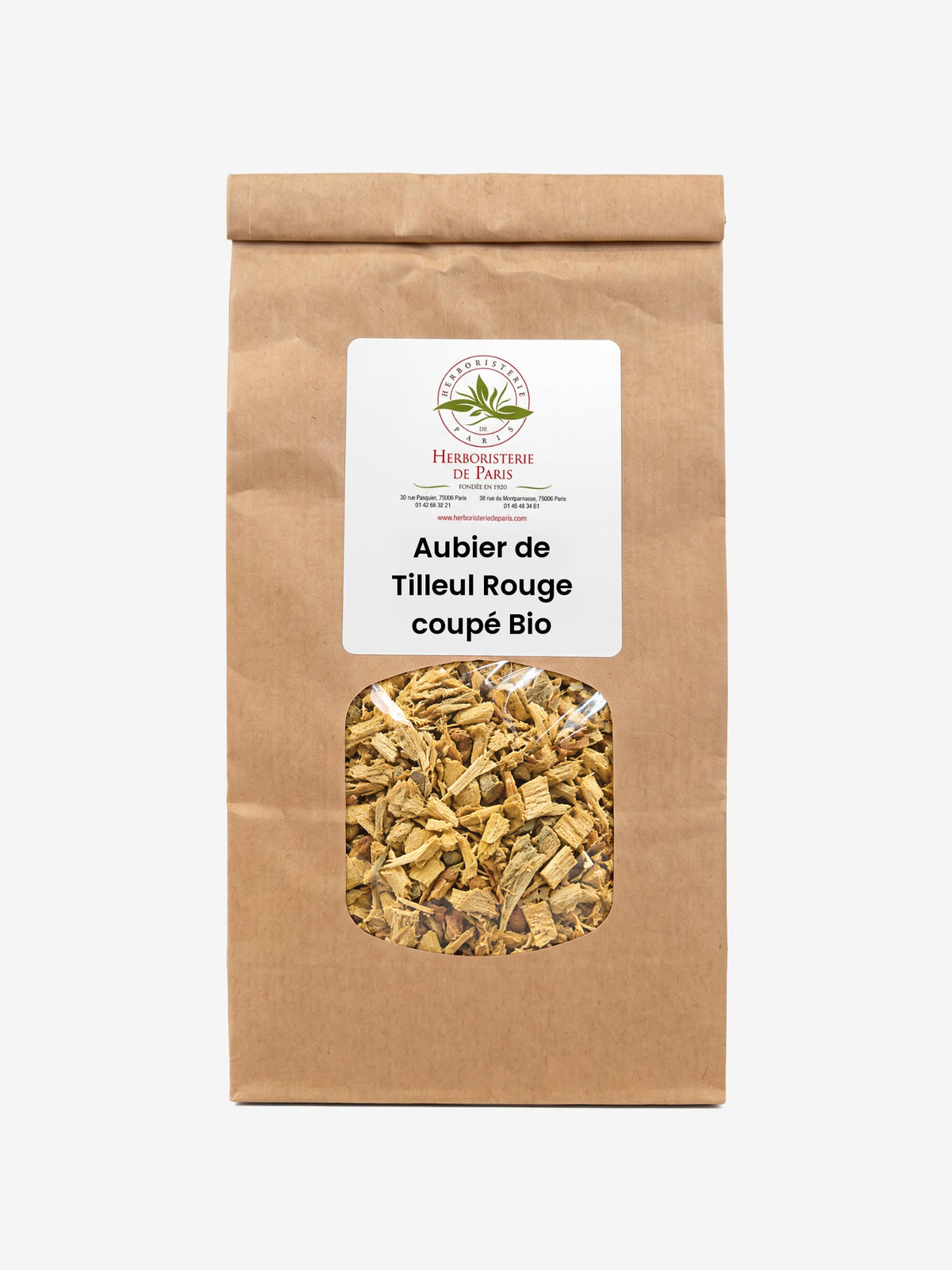Aubier de Tilleul rouge coupé BIO 100g Herboristerie de Paris - Herboristerie de Paris