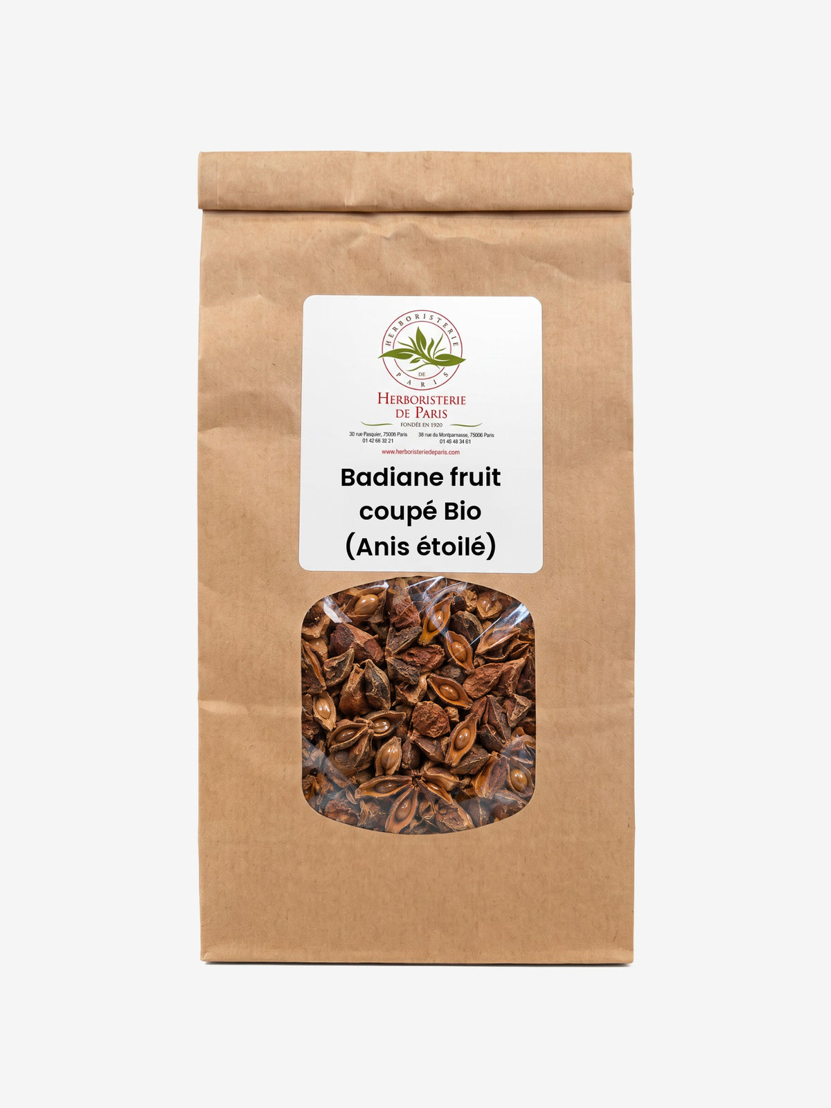 Badiane (Anis Étoilé) fruit coupé BIO 100 gr Herboristerie de Paris - Herboristerie de Paris