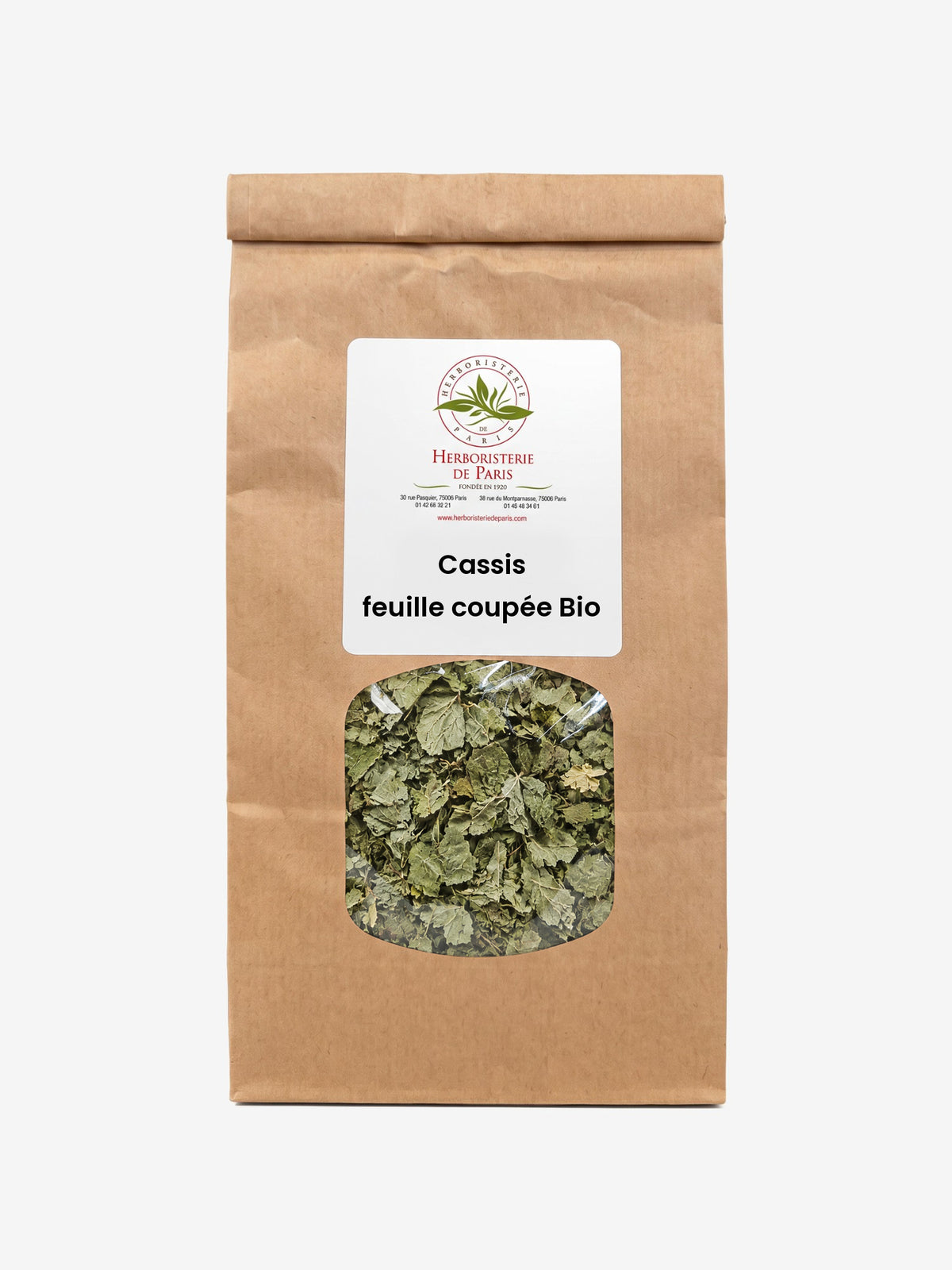 Cassis feuille coupée BIO 100g Herboristerie de Paris - Herboristerie de Paris