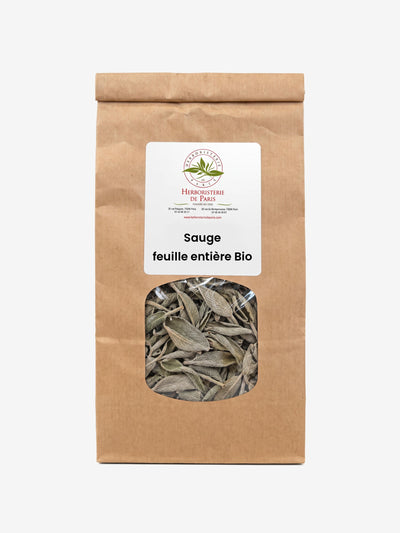 Sauge Feuille Entière Bio 100g Herboristerie de Paris - Herboristerie de Paris