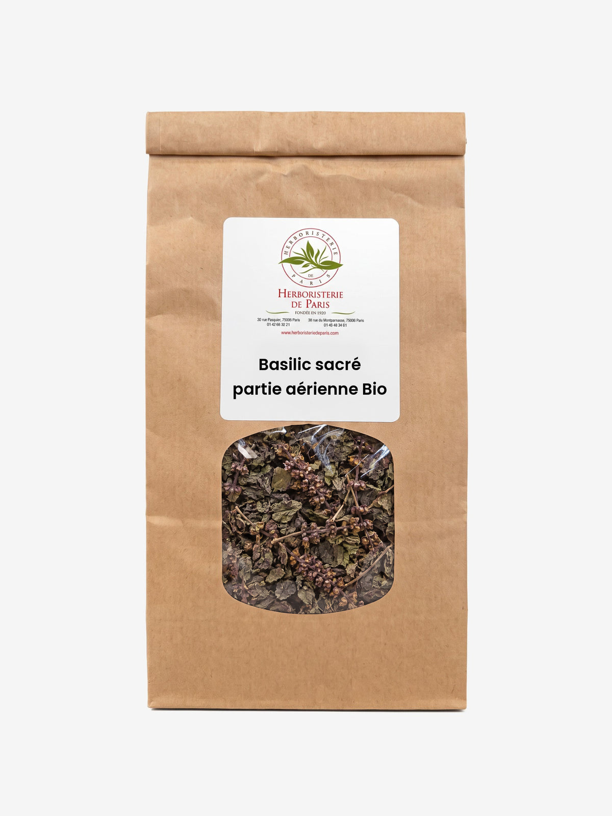 Basilic sacré (Tulsi) partie aérienne BIO 50 g Herboristerie de Paris