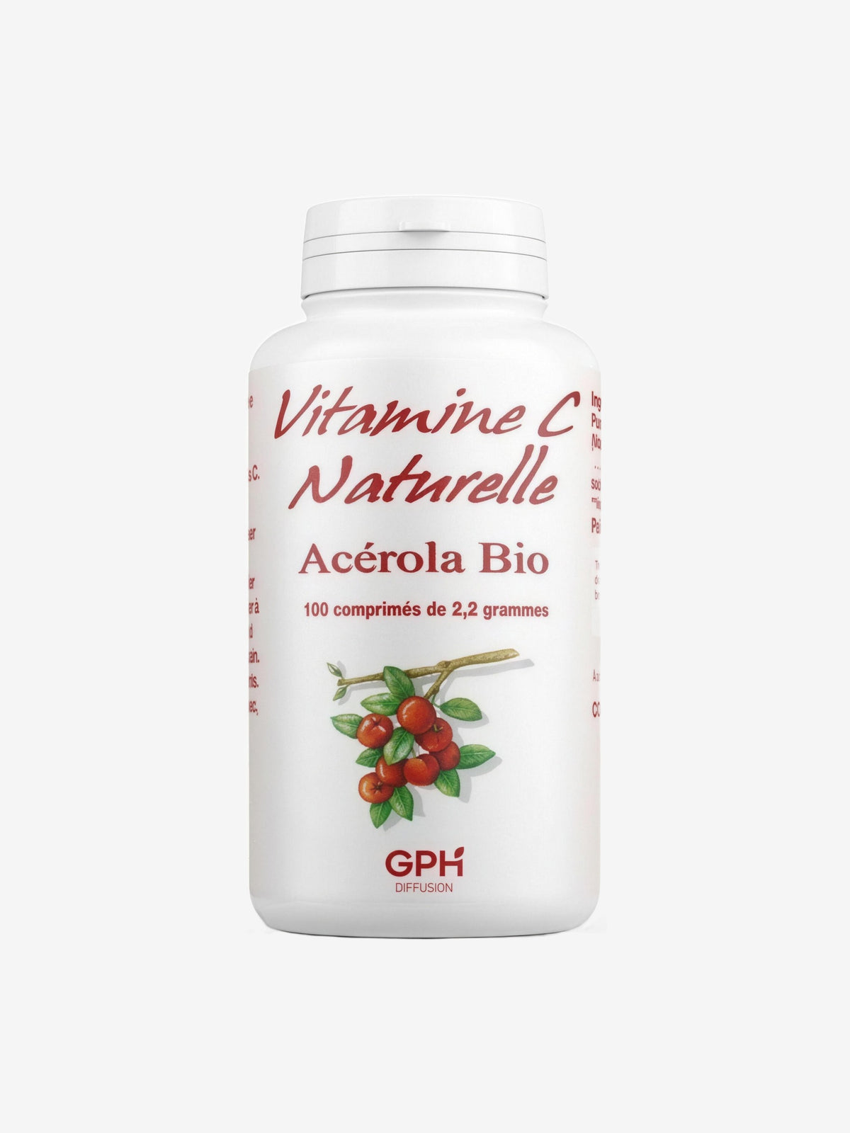 Acérola 1000 Bio 100 comprimés GPH Diffusion - Herboristerie de Paris