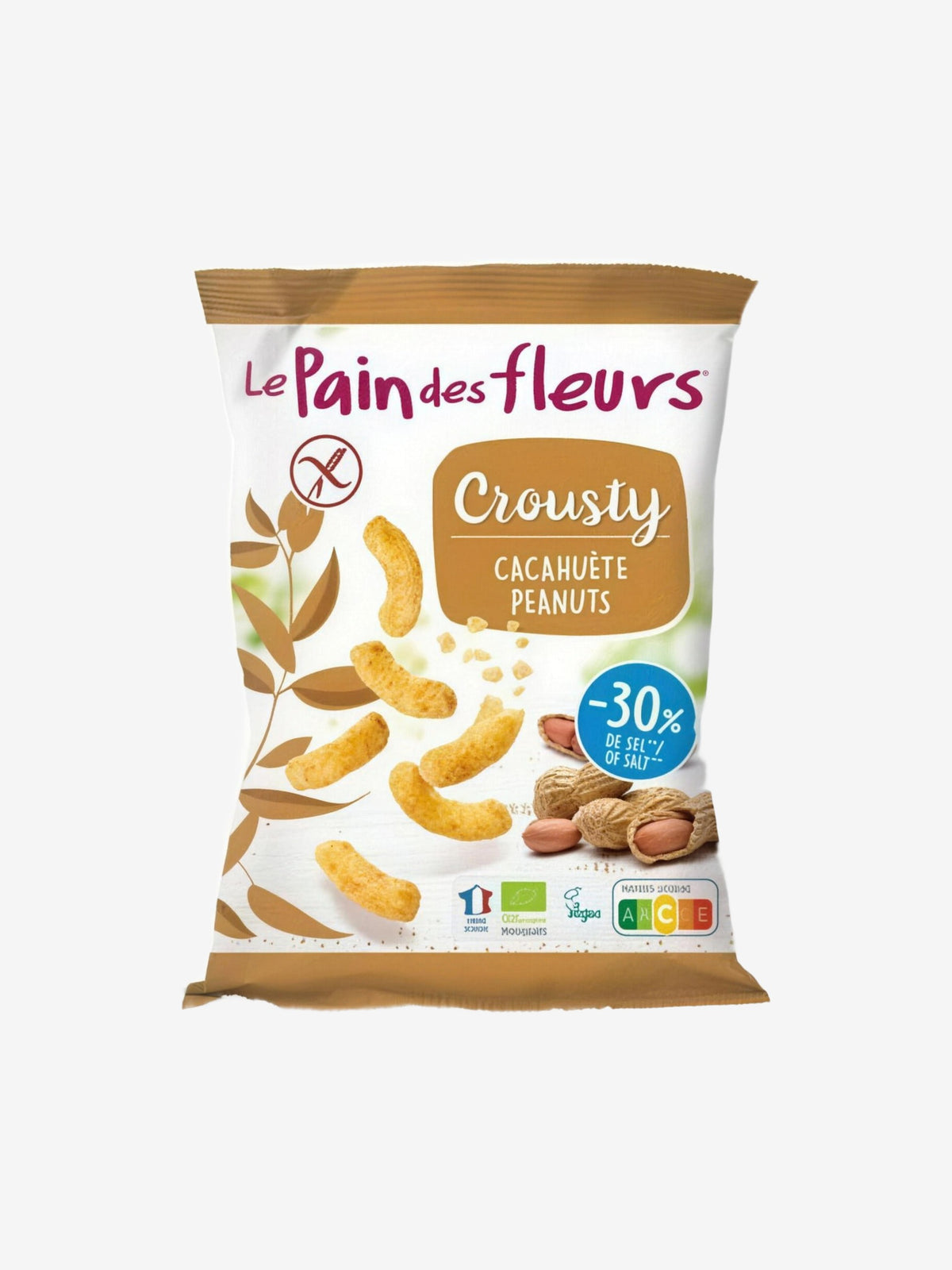 Apéritif Crousty Cacahuète 75g Le Pain Des Fleurs - Herboristerie de Paris