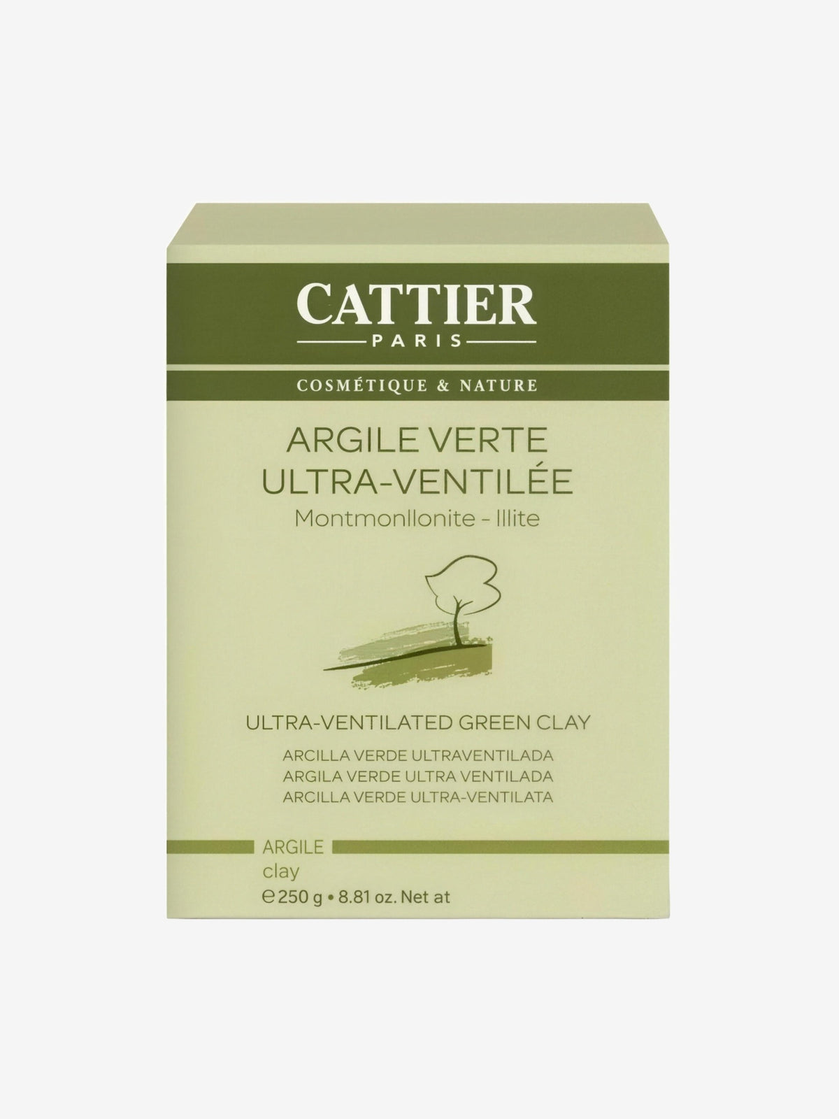 Argile Verte Ultra Ventilée Montmorillonite Illite 250gr Cattier - Herboristerie de Paris