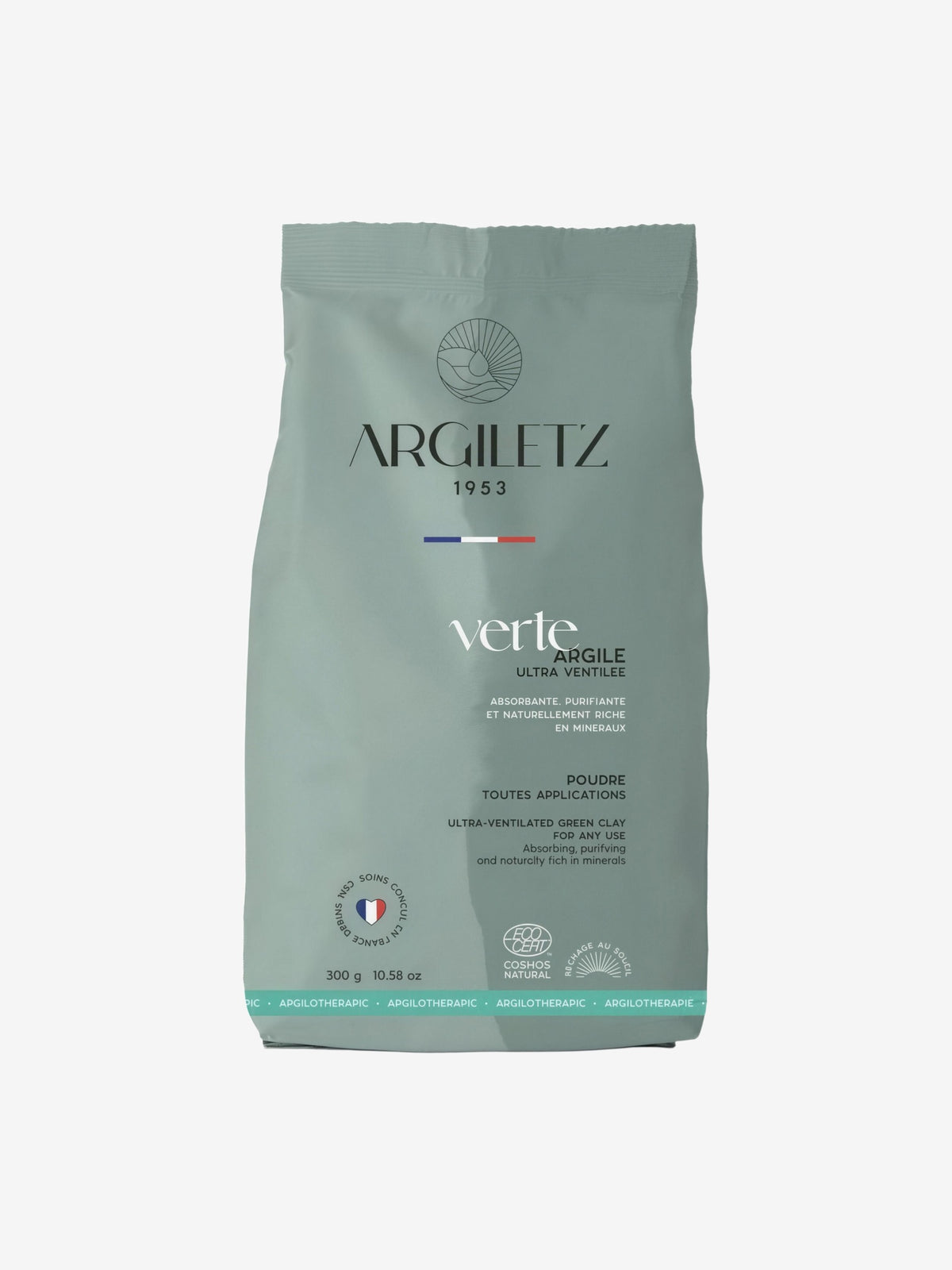 Argile verte ultra ventilée 300g Argiletz - Herboristerie de Paris