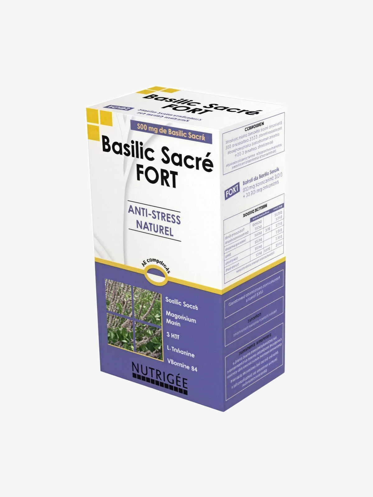 Basilic Sacré fort Anti stress naturel 30 comprimés Nutrigee - Herboristerie de Paris