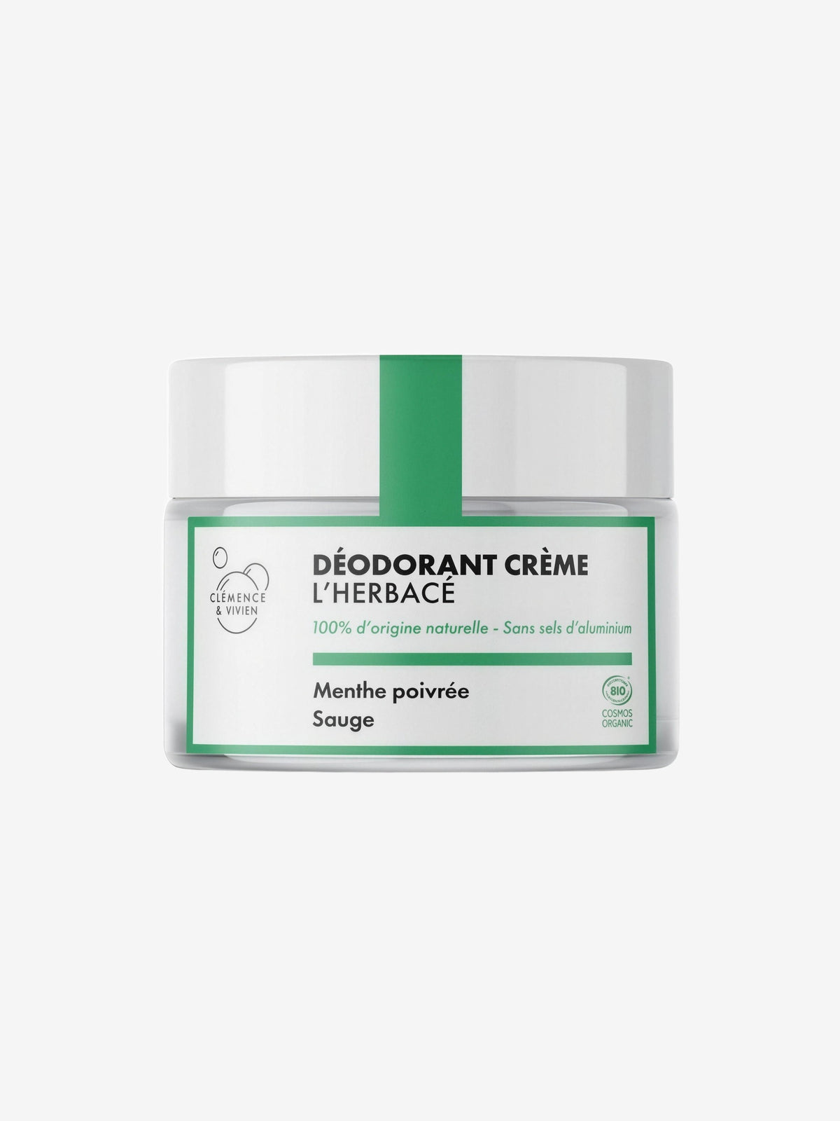 Baume déodorant L'Herbacé 50g Clemence & Vivien - Herboristerie de Paris