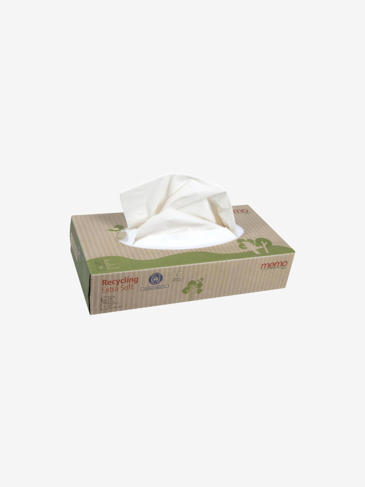 Boîte de 100 mouchoirs memo, papier recyclé triple épaisseur Anaé - Herboristerie de Paris