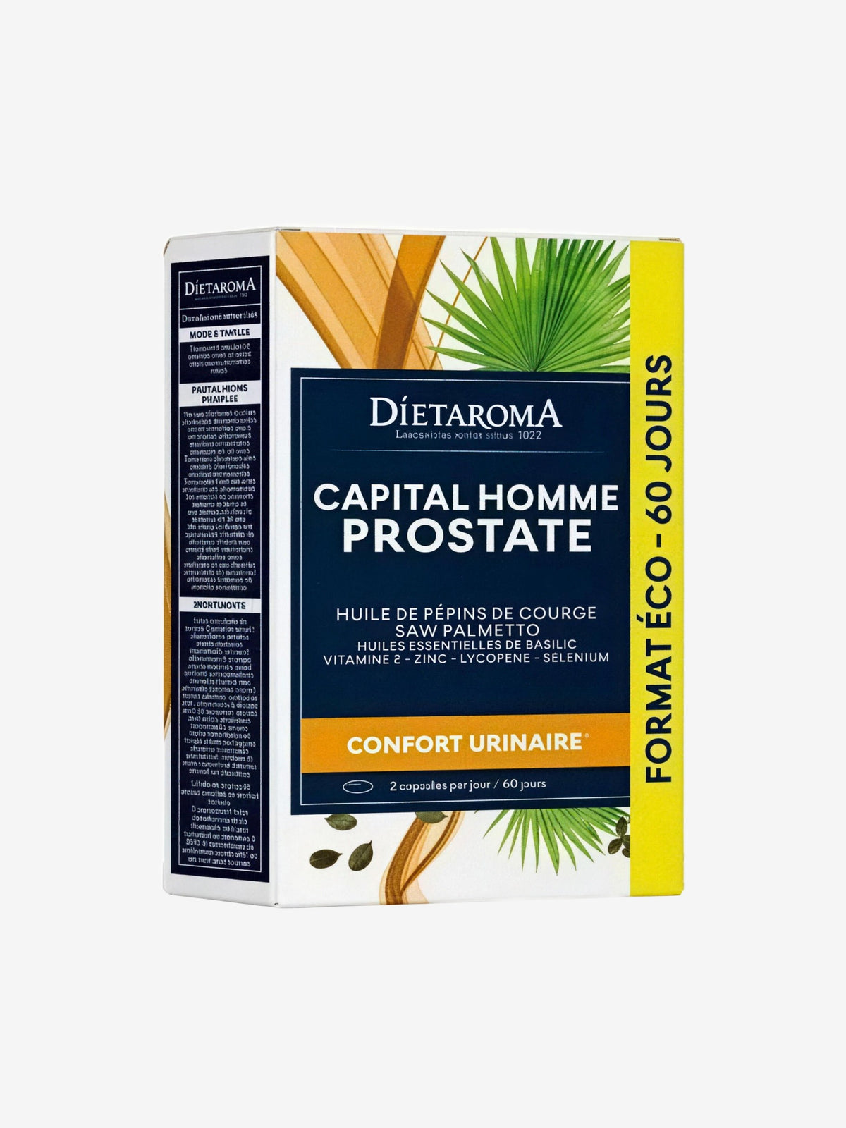 Capital Homme Prostate 120 capsules cure de 2 mois Dietaroma - Herboristerie de Paris