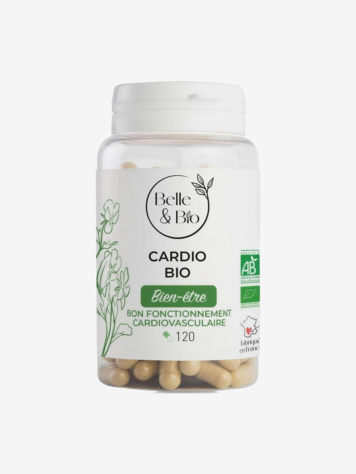 Cardio bio 120 gélules Belle et Bio - Herboristerie de Paris