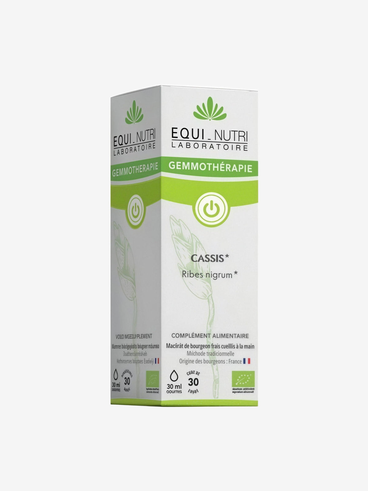 Cassis bourgeons bio Flacon compte gouttes 30ml Equi - Nutri - Herboristerie de Paris