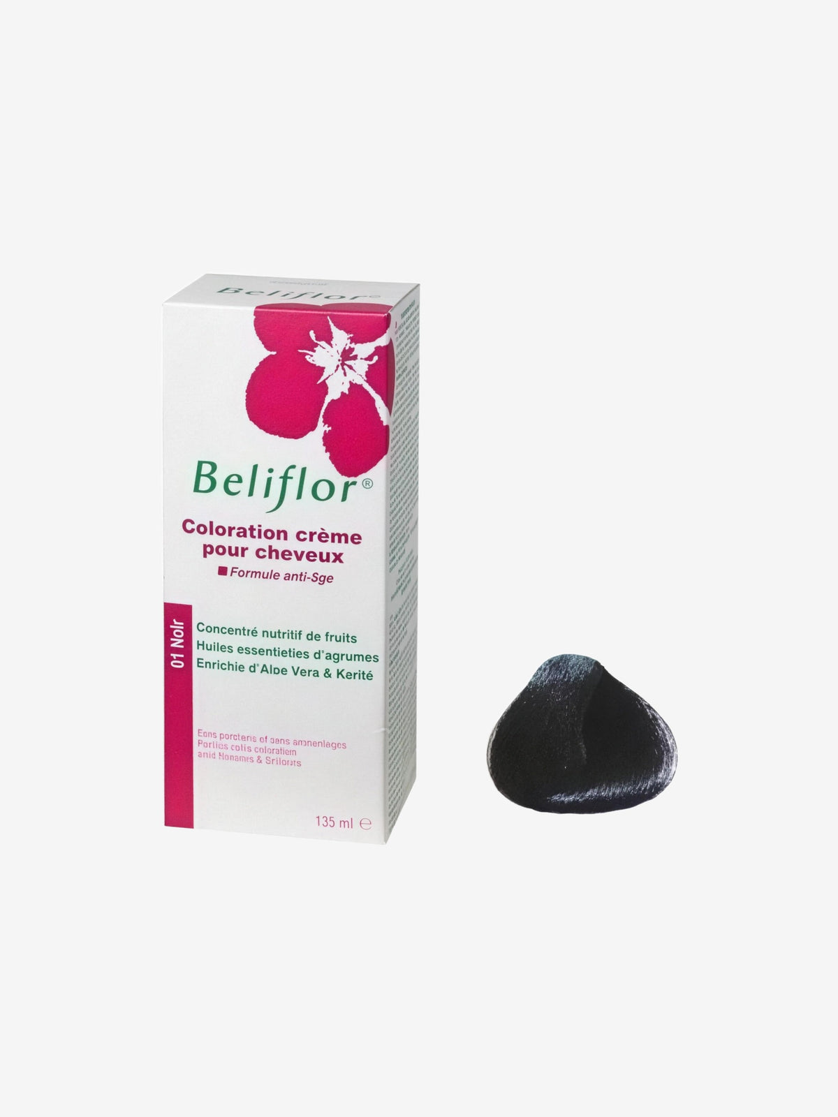 Coloration Crème pour Cheveux 01 Noir Beliflor - Herboristerie de Paris