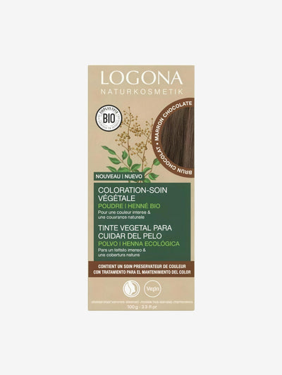 Coloration soin végétale Brun Chocolat 100g Logona - Herboristerie de Paris