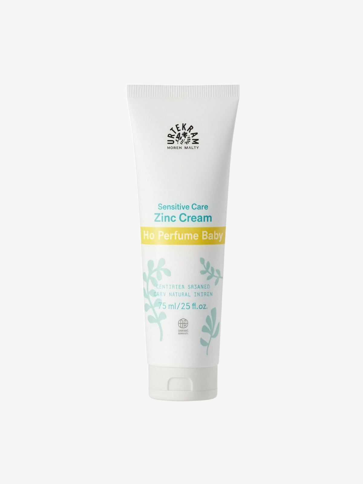 Crème à l'oxyde de zinc bébé sans parfum 75ml Urtekram - Herboristerie de Paris