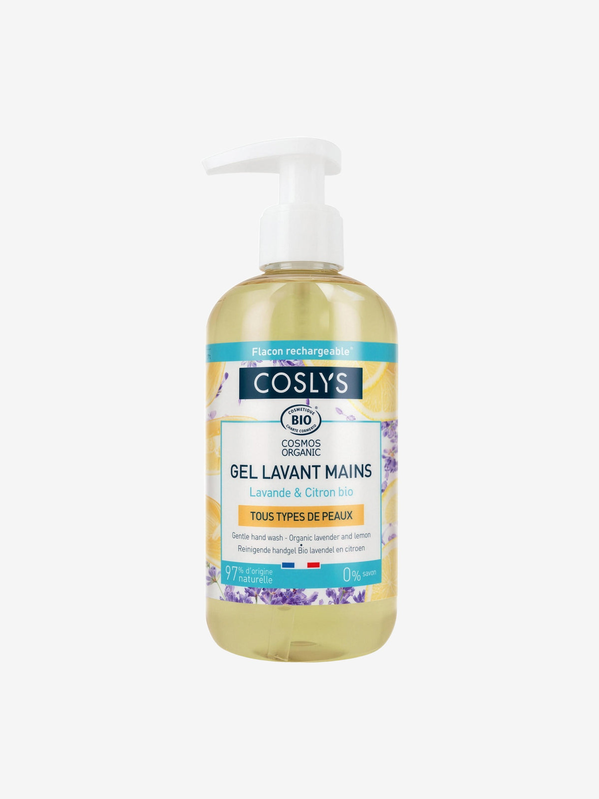 Crème lavante mains douceur Lavande Citron 300ml Coslys - Herboristerie de Paris