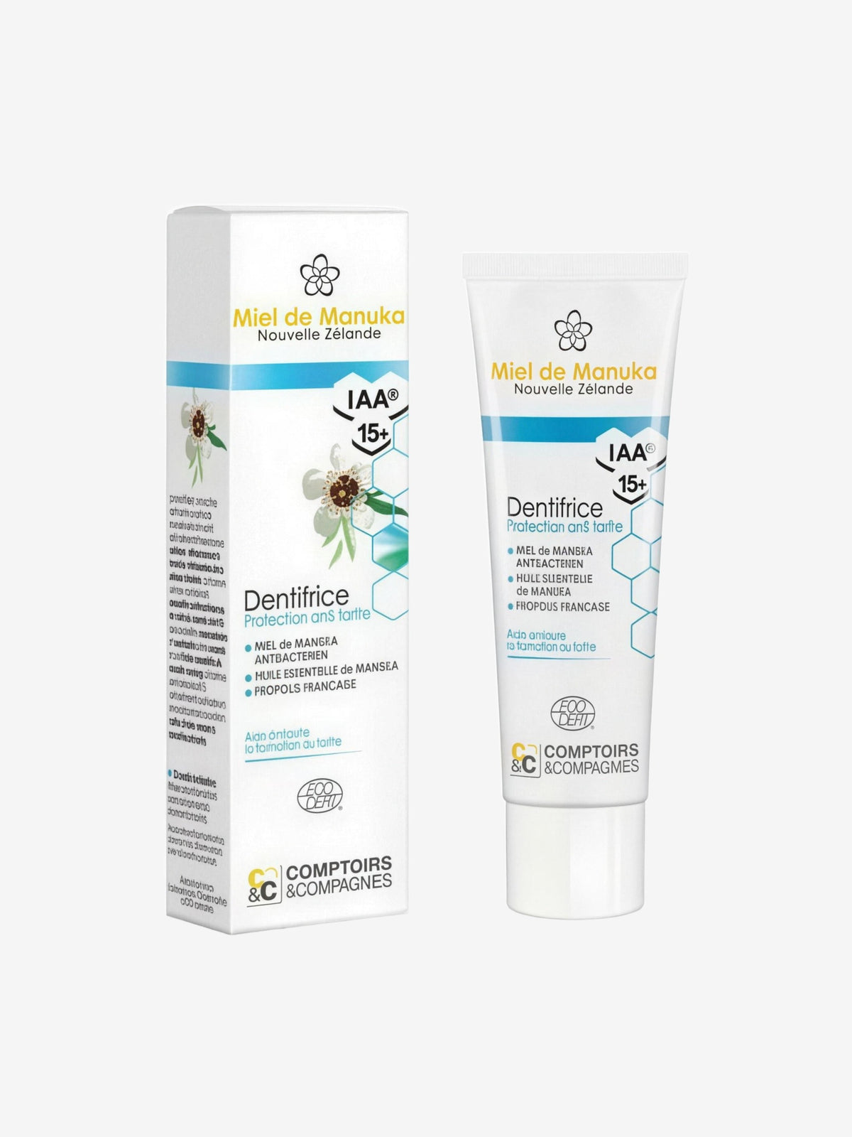 Dentifrice Anti Tartre Miel de Manuka IAA15 75ml Comptoirs Et Compagnies - Herboristerie de Paris