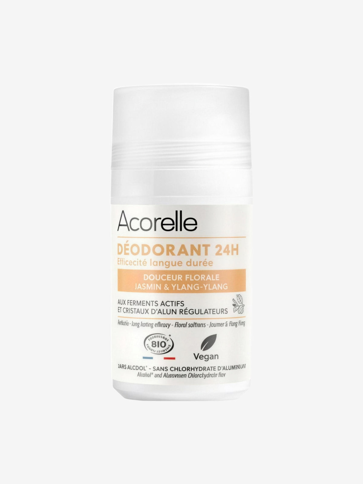 Déodorant roll on efficacité longue durée douceur florale 50ml Acorelle - Herboristerie de Paris