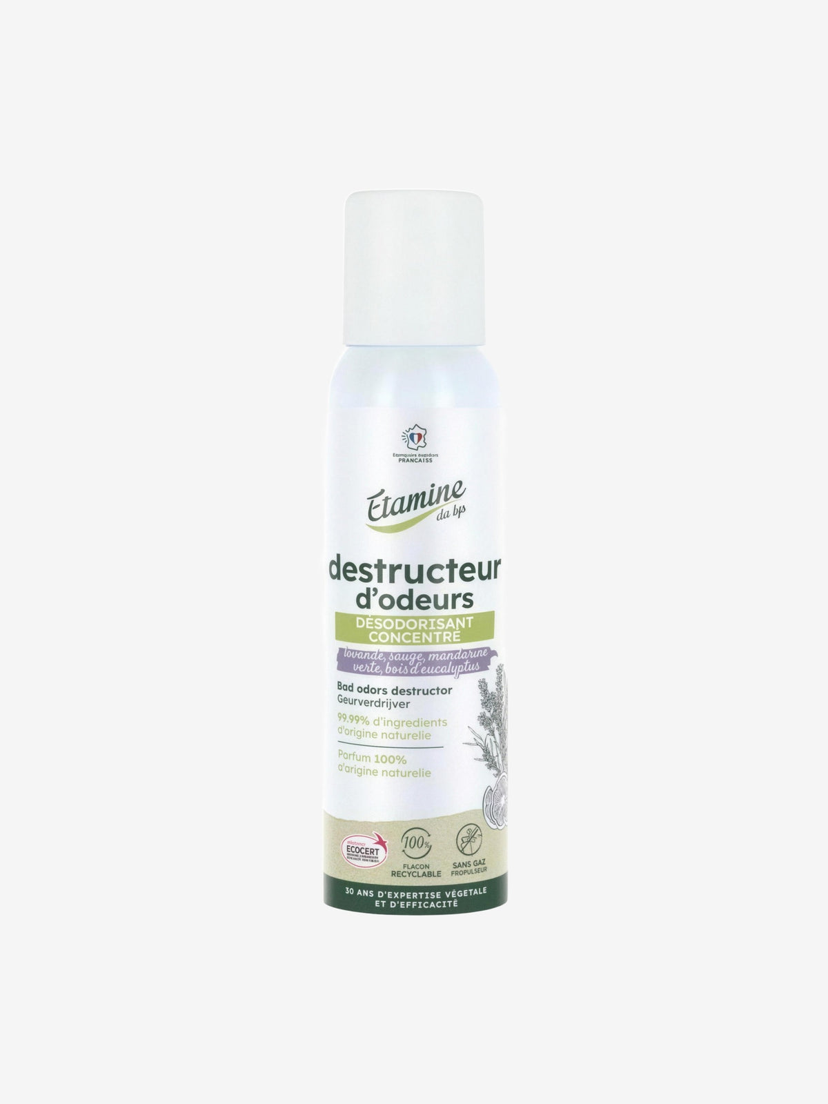 Désodorisant destructeur d'odeurs lavande 125ml Etamine du Lys - Herboristerie de Paris