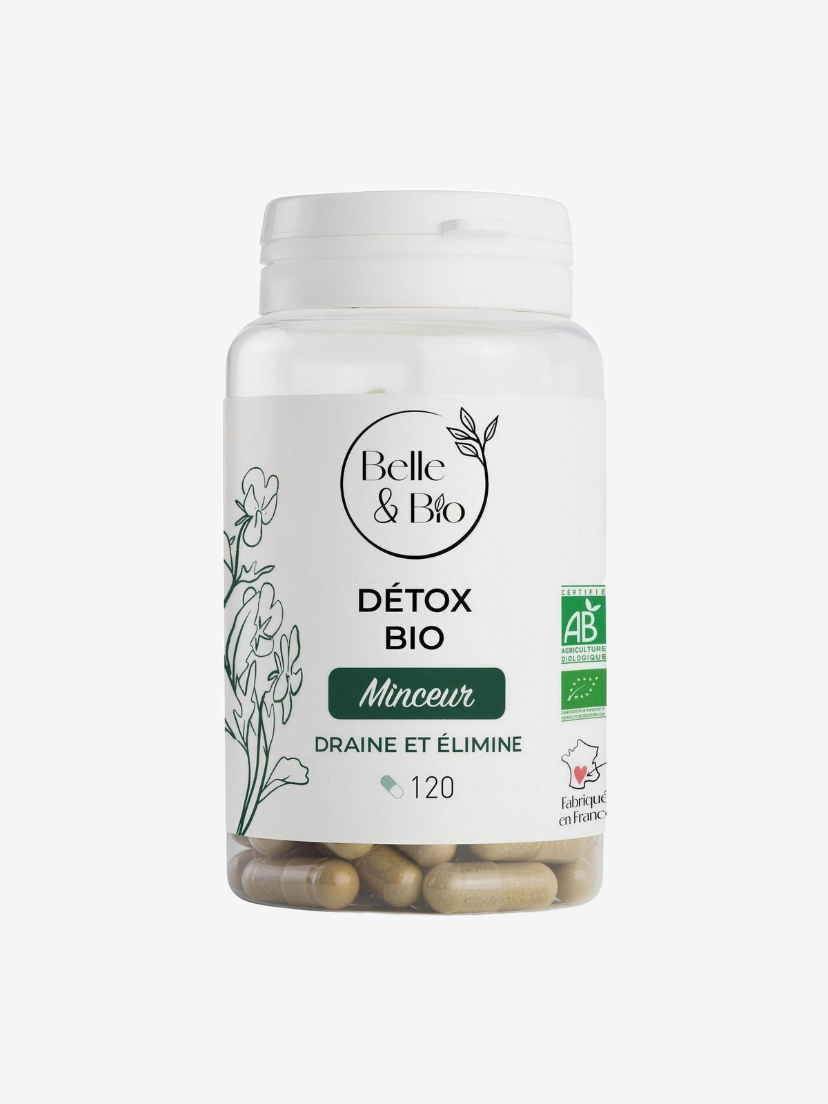 Detox bio 120 gélules Belle et Bio - Herboristerie de Paris