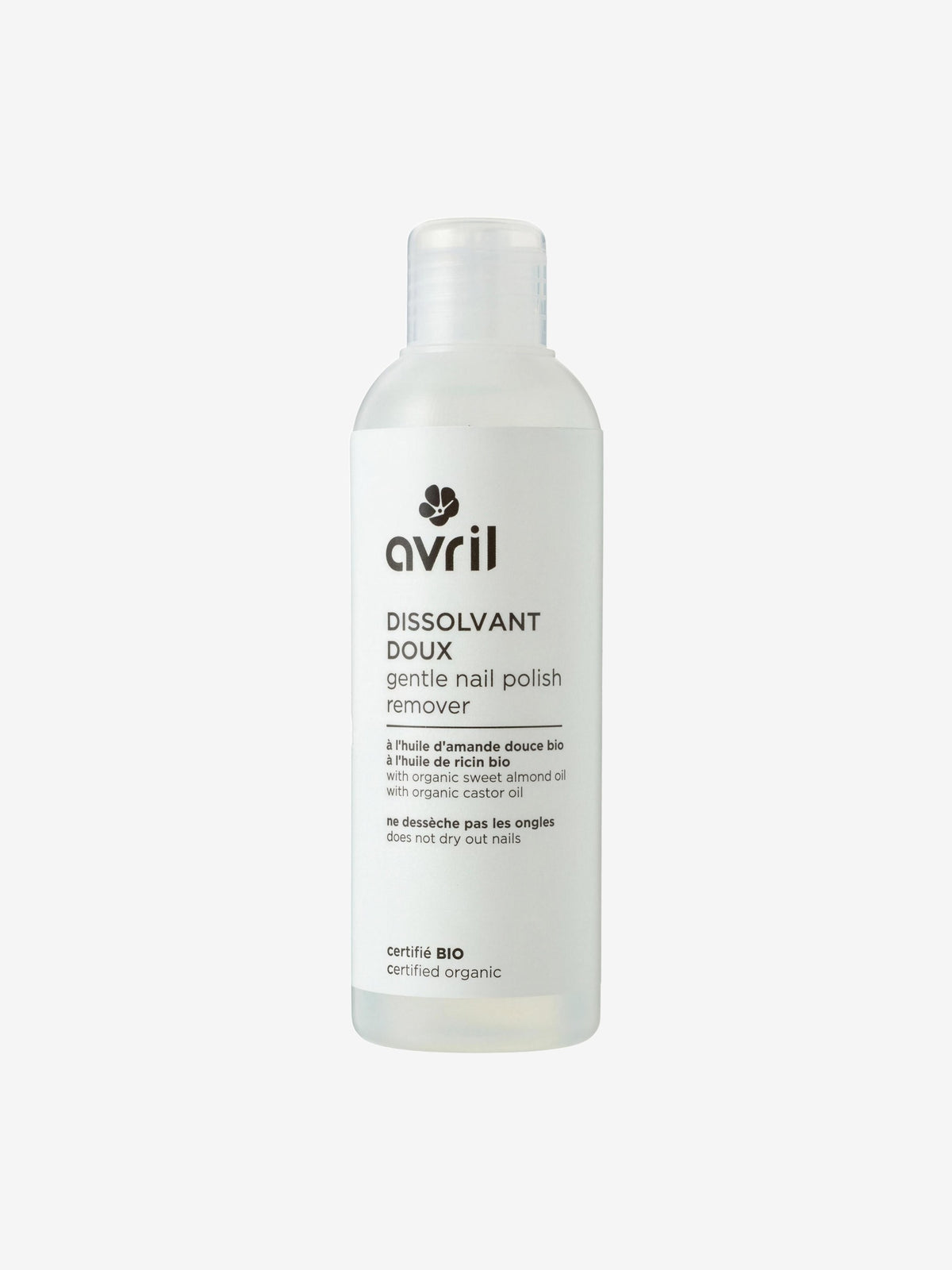 Dissolvant doux 200 ml Avril Beauté - Herboristerie de Paris