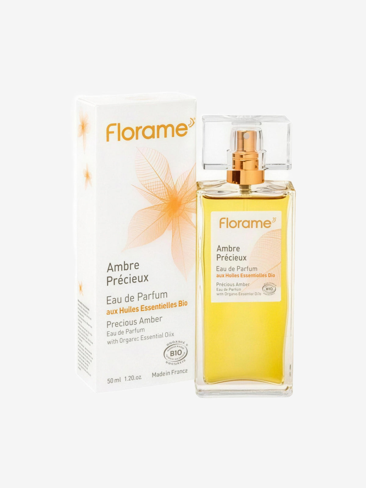 Eau de Parfum Ambre Précieux 50ml Florame - Herboristerie de Paris