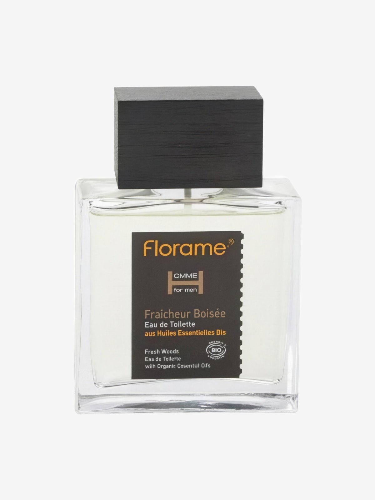 Eau de toilette Homme Fraîcheur Boisée 100ml Florame - Herboristerie de Paris