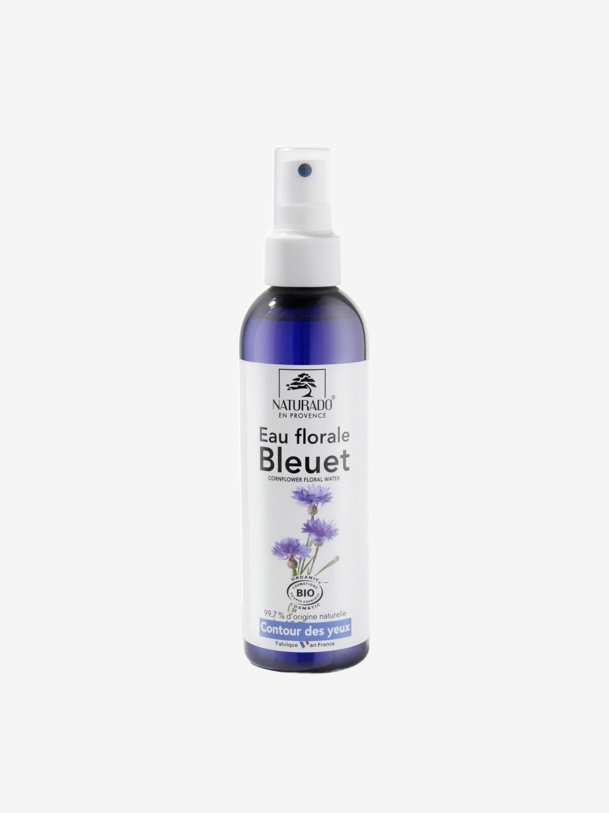 Eau florale de Bleuet bio 200ml Naturado en Provence - Herboristerie de Paris
