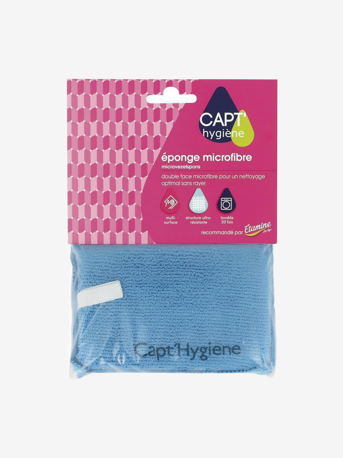 Eponge microfibre multi usages Capt' Hygiène - Herboristerie de Paris