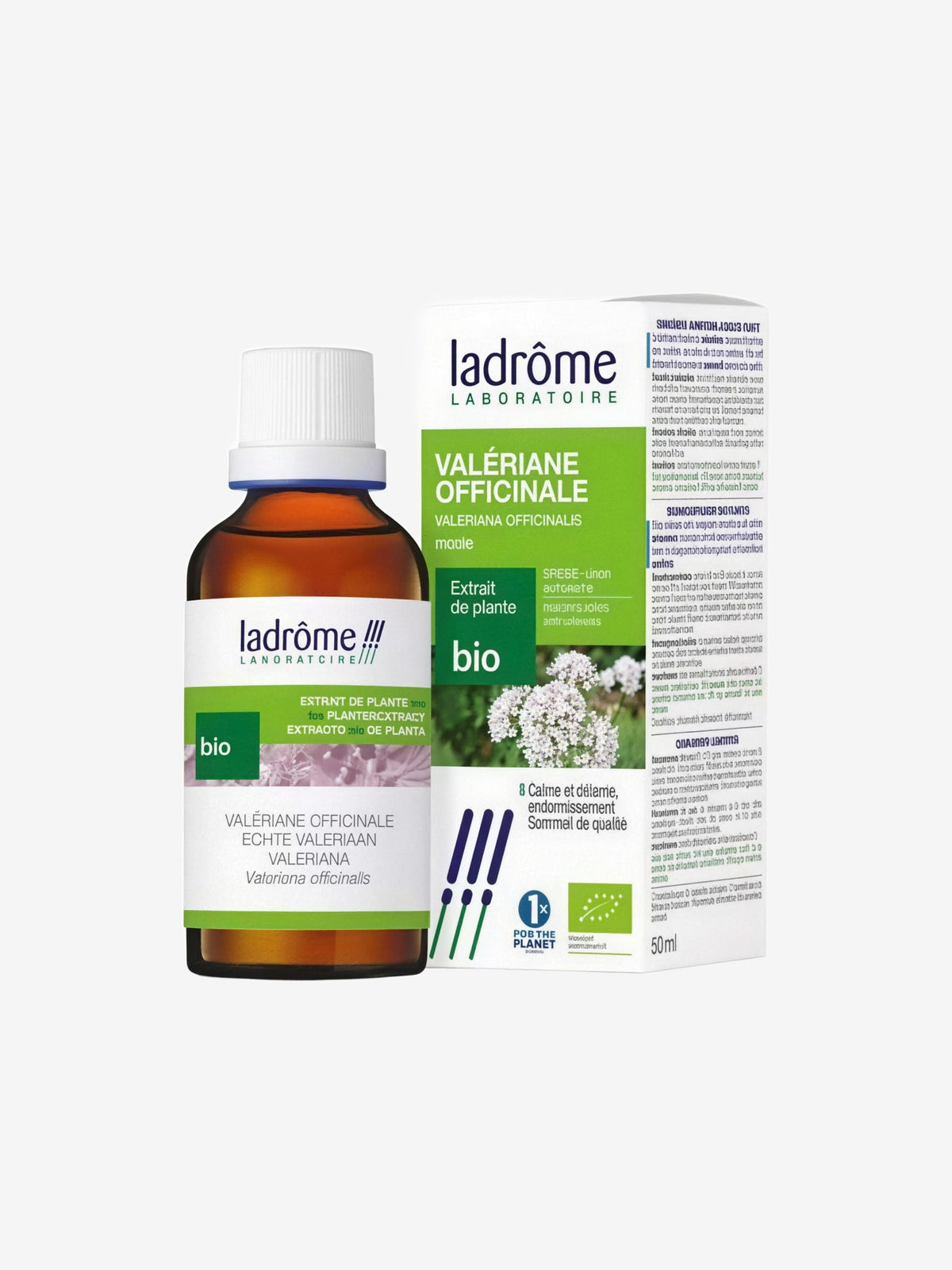 Extrait de plantes fraîches Valériane bio 50ml Ladrome - Herboristerie de Paris