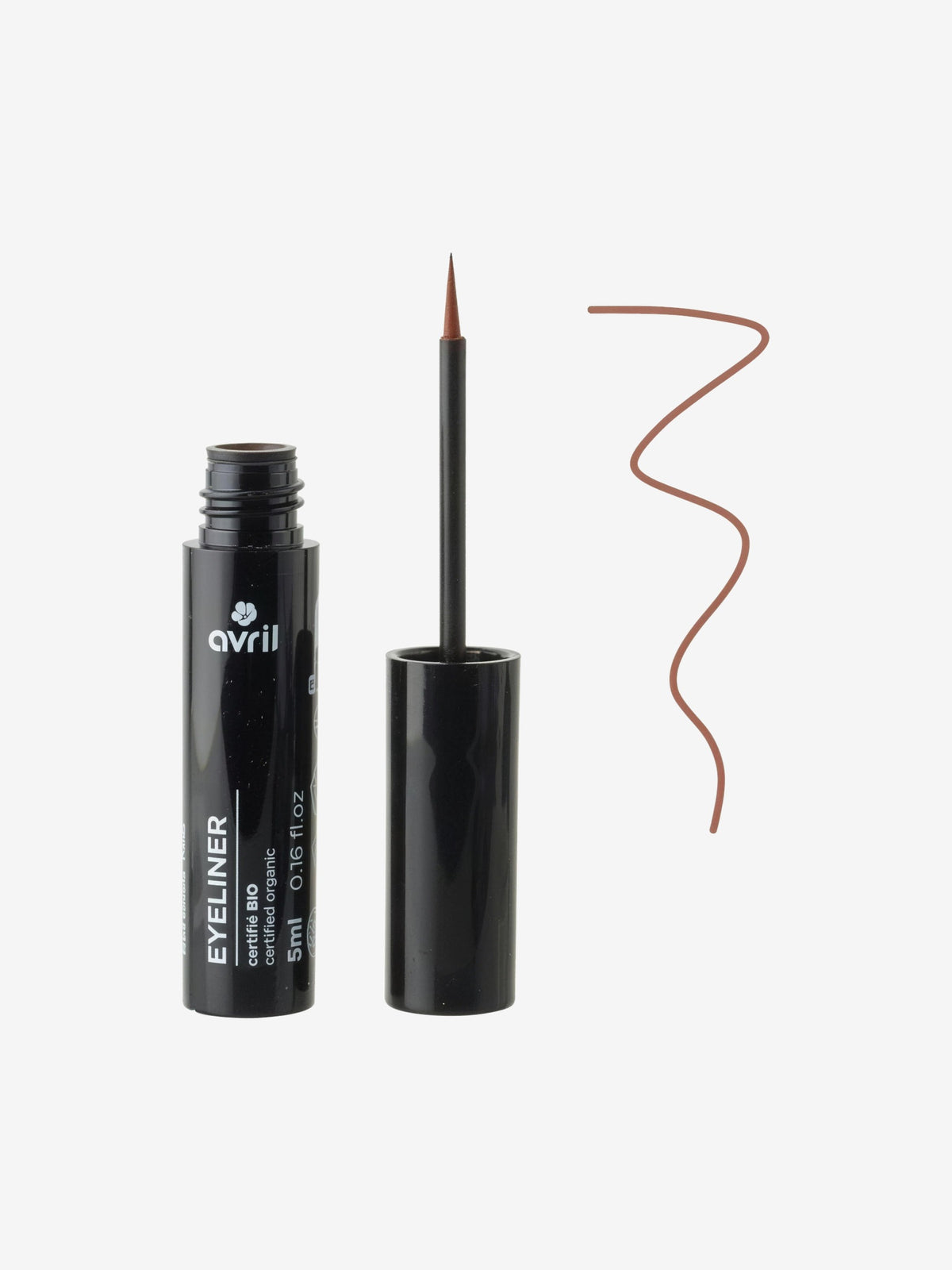 Eye liner pinceau marron 3.5ml Avril - Herboristerie de Paris