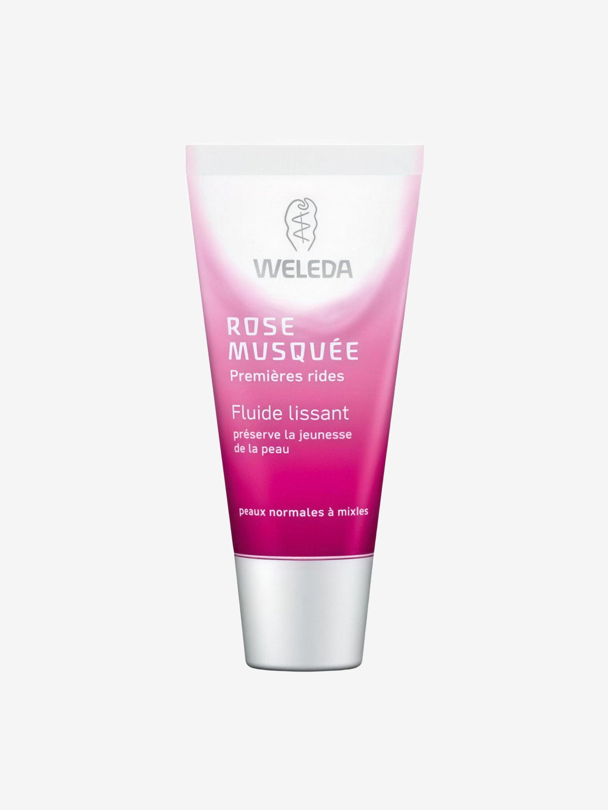 Fluide lissant à la Rose Musquée premières rides 30ml Weleda - Herboristerie de Paris