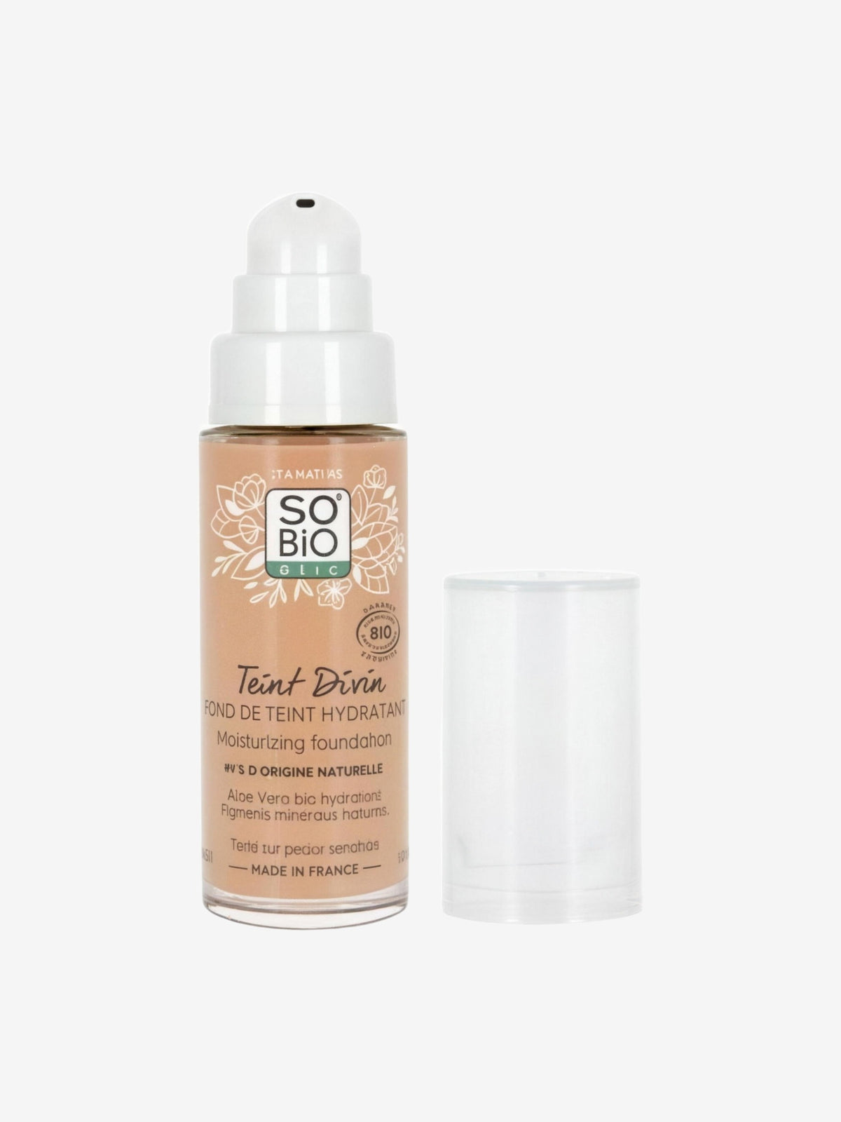 Fond de teint hydratant n°25 Beige doré 30ml So'Bio Etic - Herboristerie de Paris