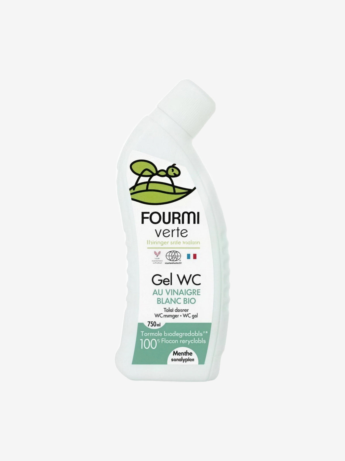 Gel WC parfum Menthe et Eucalyptus 750 ml La Fourmi Verte - Herboristerie de Paris