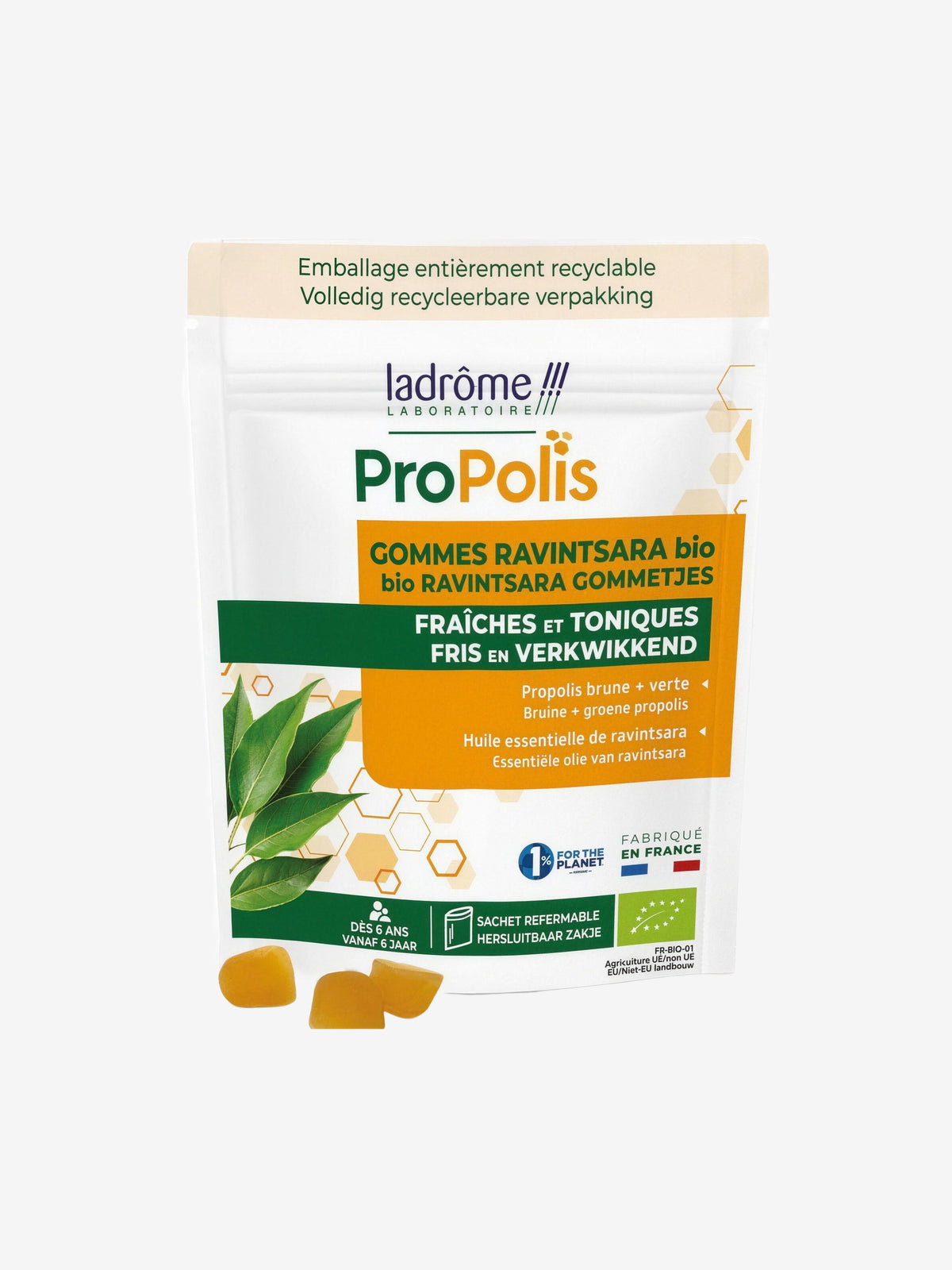Gommes Propolis et Ravintsara 45g Ladrome - Herboristerie de Paris