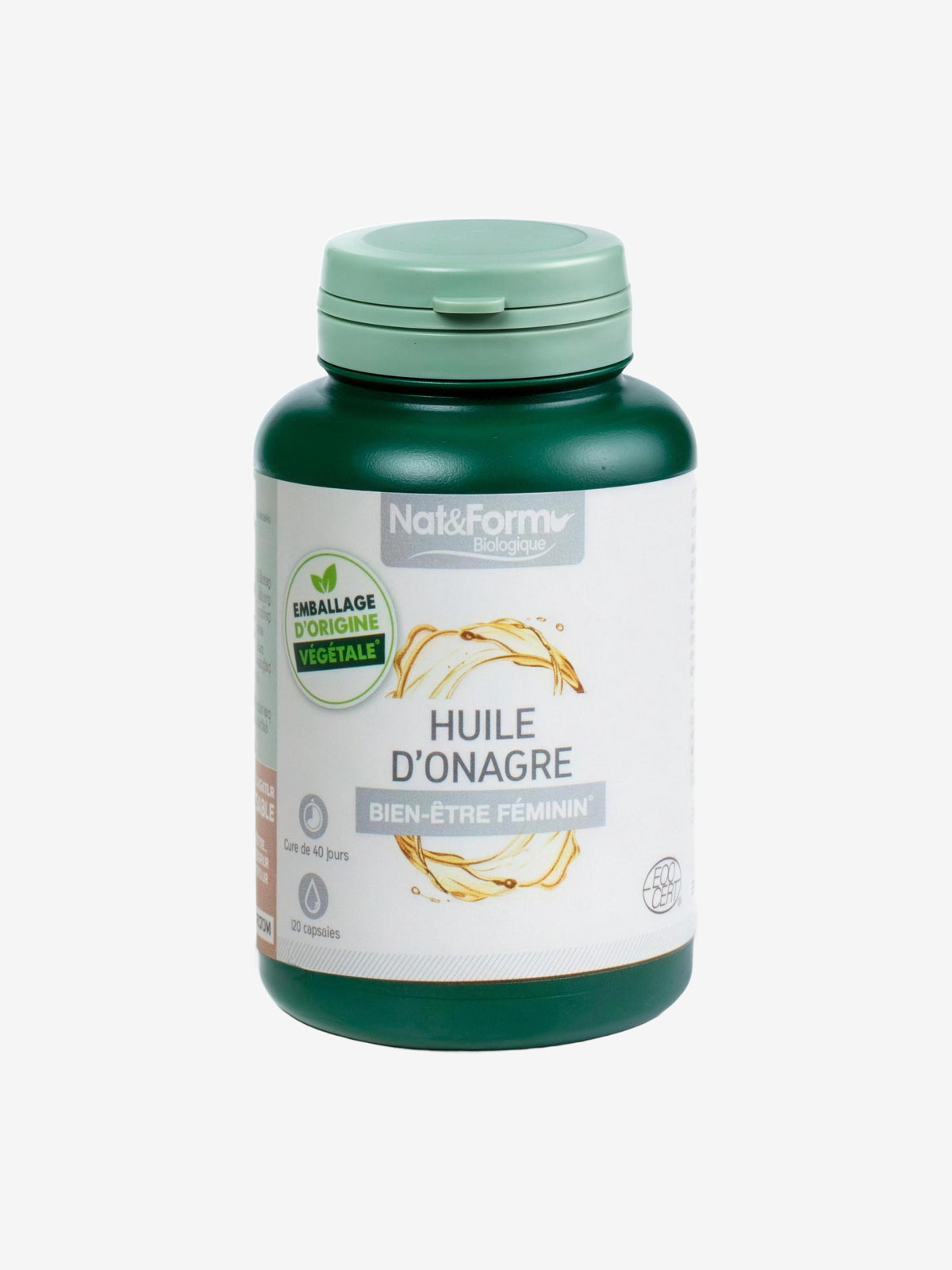 Huile d'onagre 120 capsules Nat et Form - Herboristerie de Paris