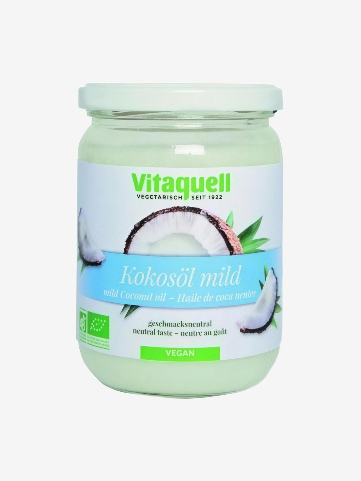 Huile de coco goût neutre 400g Vitaquell - Herboristerie de Paris