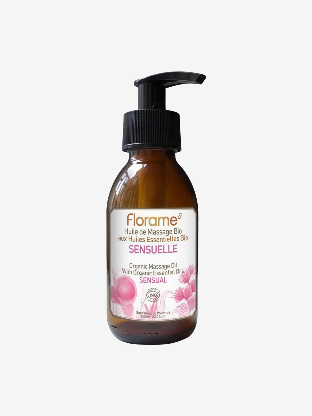 Huile de Massage Sensuelle 125ml Florame - Herboristerie de Paris