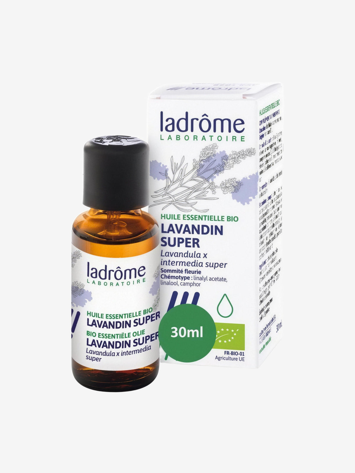 Huile essentielle bio Lavandin x super 30 ml Ladrôme - Herboristerie de Paris
