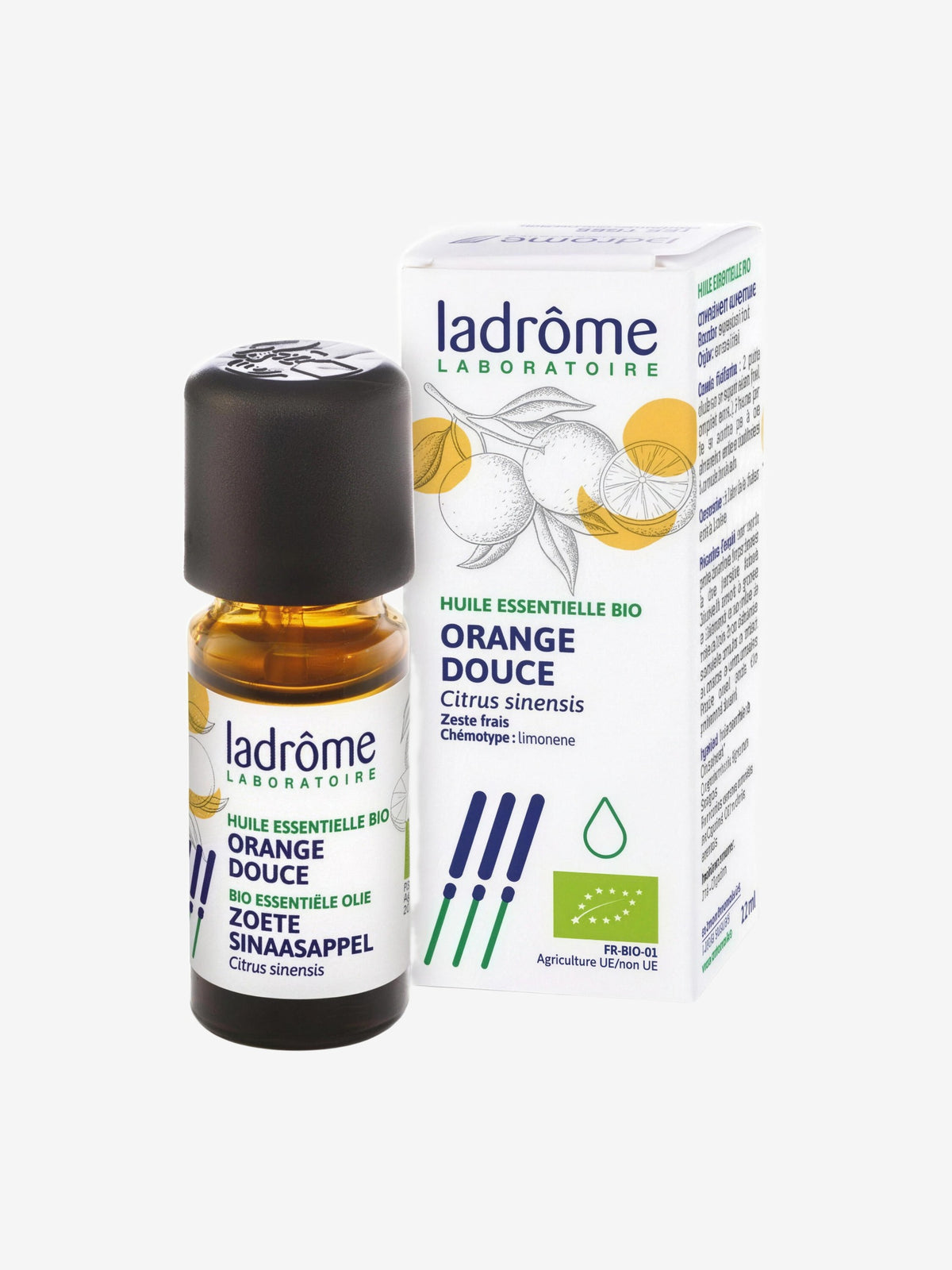 Huile essentielle bio Orange douce 10 ml Ladrôme - Herboristerie de Paris