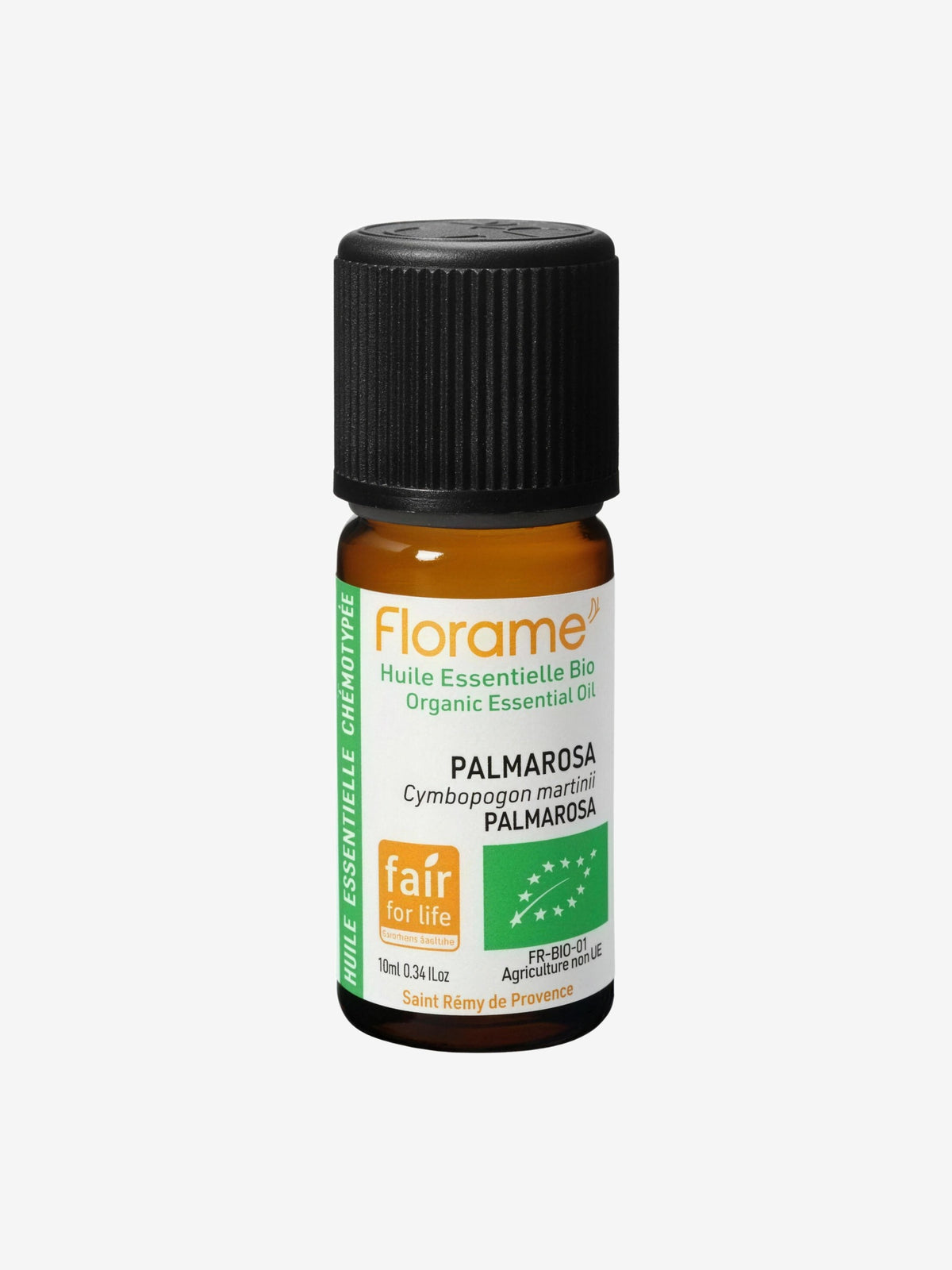 Huile essentielle bio Palmarosa 10ml Florame - Herboristerie de Paris