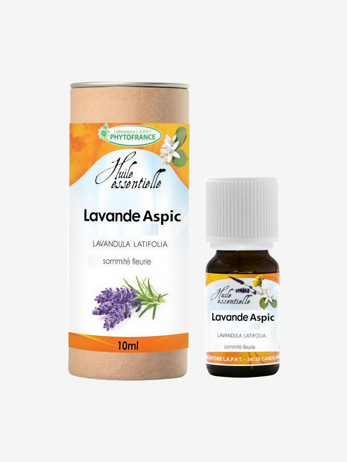 Huile essentielle Lavande aspic 10ml Phytofrance - Herboristerie de Paris