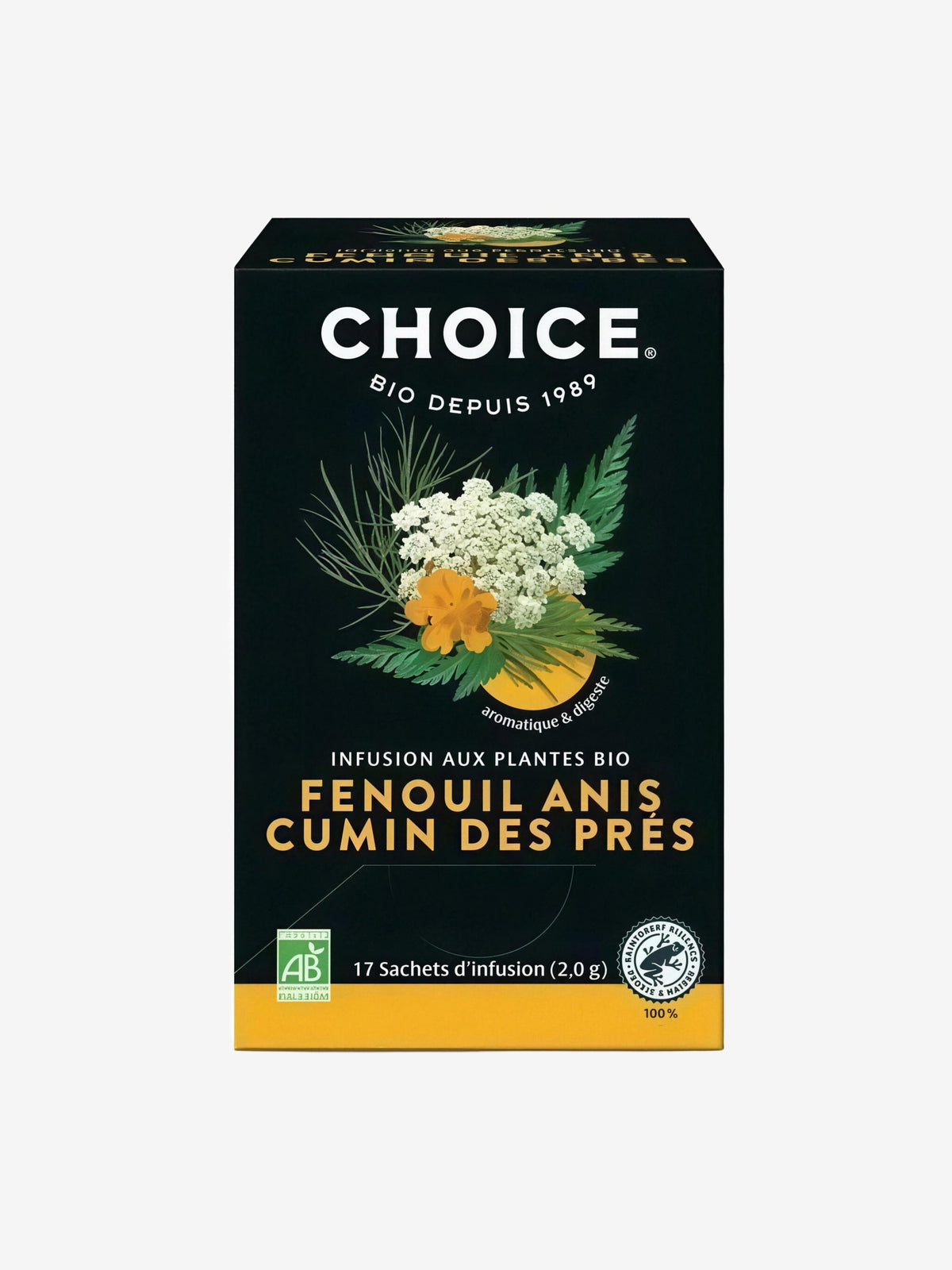 Infusion fenouil anis cumin 34g Choice - Herboristerie de Paris
