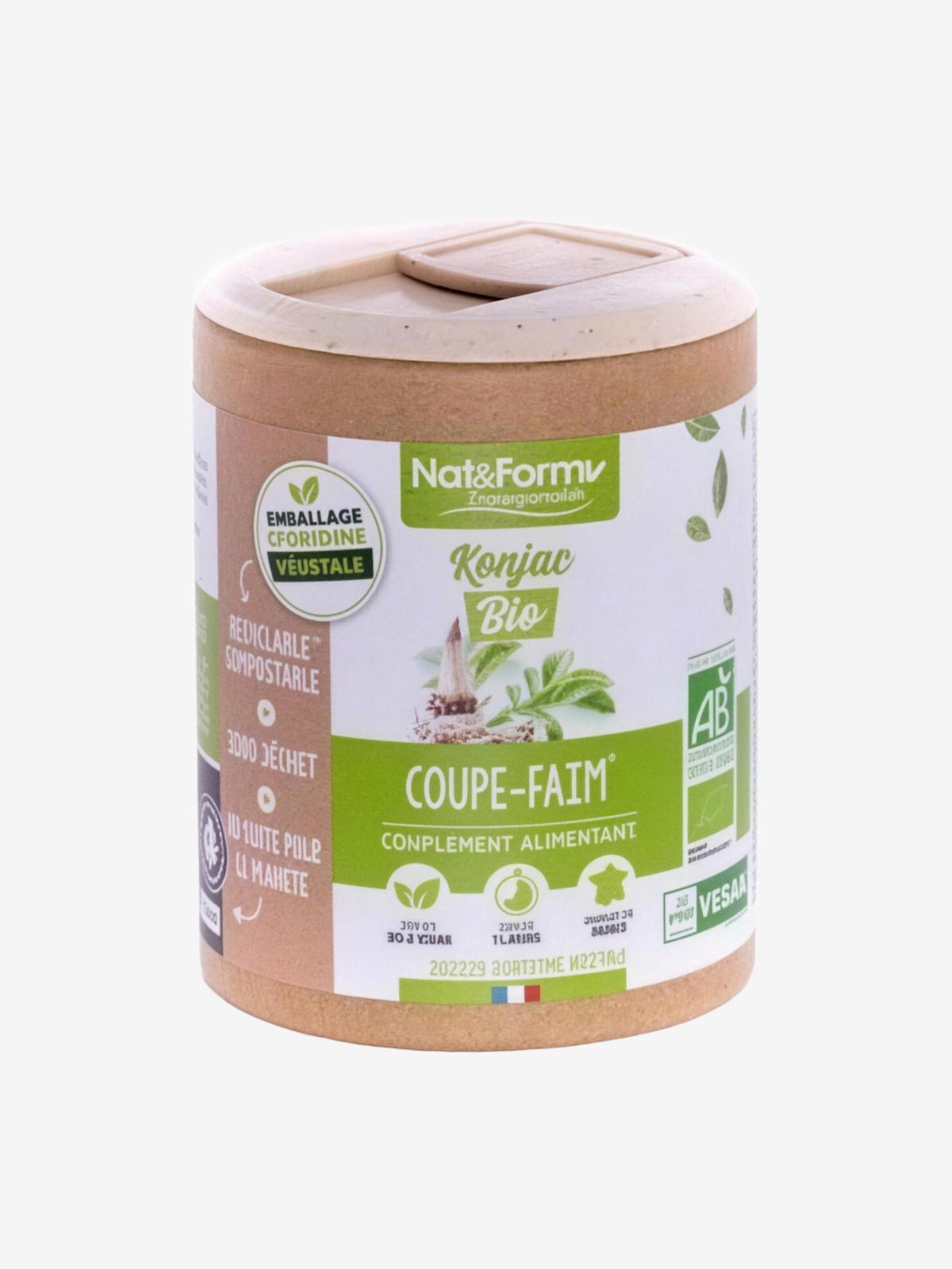 Konjac Bio 200 gélules Nat et Form - Herboristerie de Paris